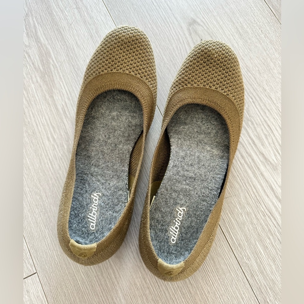 Allbirds Women’s Tree Breezers Flats Olive Green US 7
